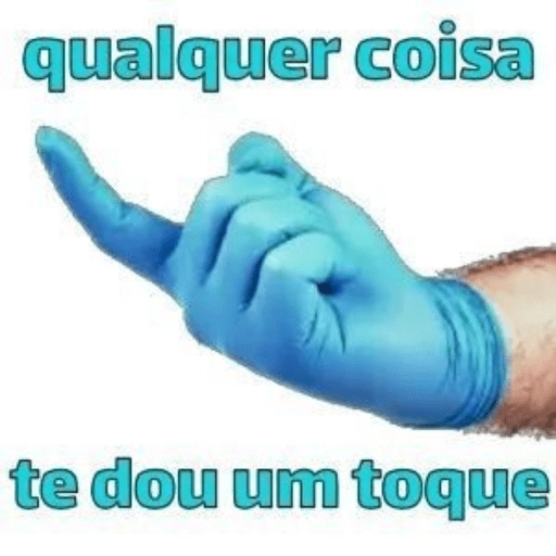 Figurinha: qualquer coisa te dou um toque