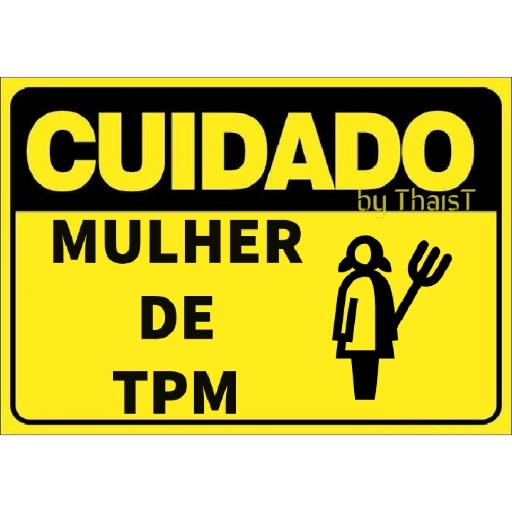 Figurinha: Cuidado Mulher de TPM