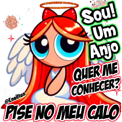 Figurinha: Florzinha anjo quer me conhecer?