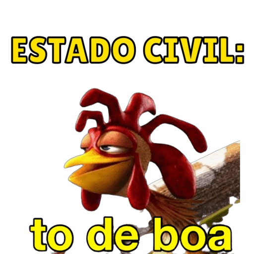Figurinha: Galo "To de Boa"