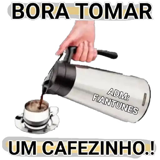 Figurinha: Bora tomar um cafezinho!
