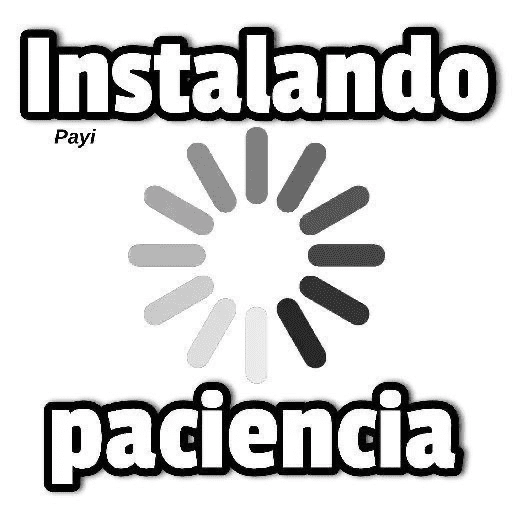 Figurinha: Instalando Paciência