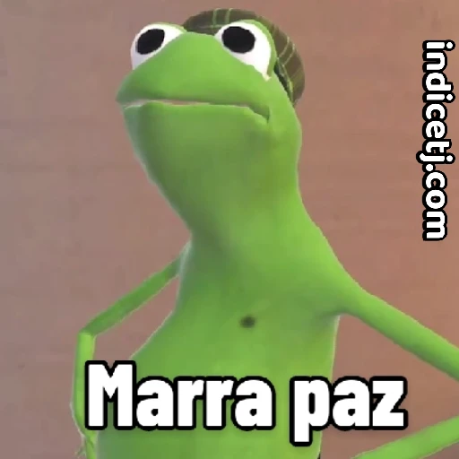 Figurinha: Sapo Kermit com gorro