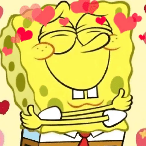 Figurinha: Bob Esponja Apaixonado