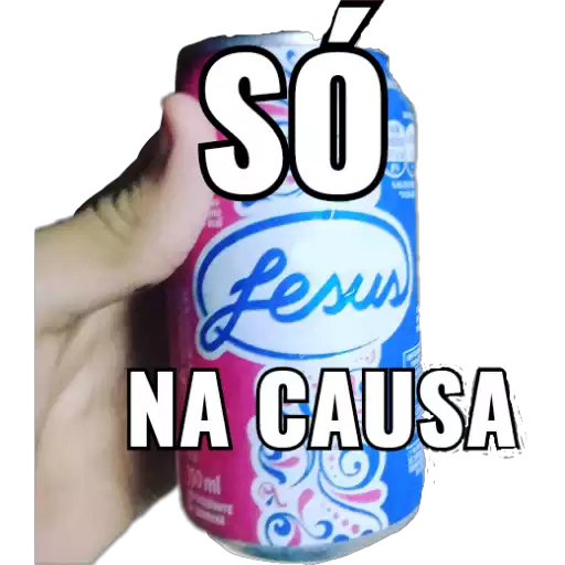 Figurinha: Só Jesus na Causa