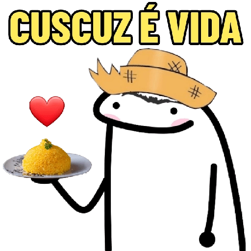 Figurinha: Cuscuz é vida