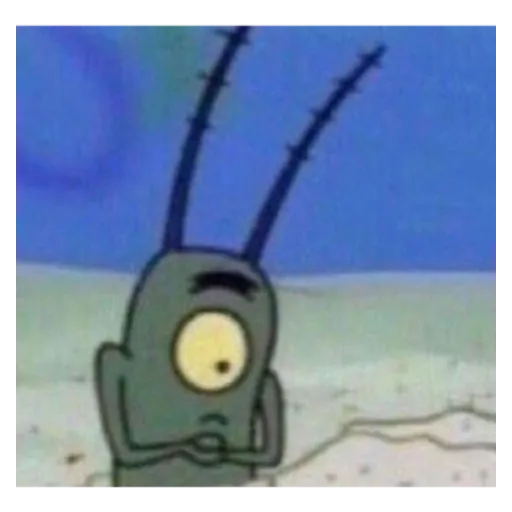 Figurinha: Plankton triste