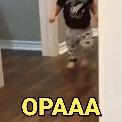 Figurinha: Bebê Correndo Opa