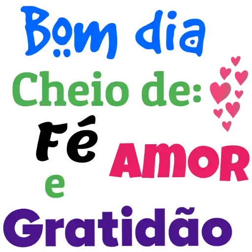 Figurinha: Bom dia cheio de amor