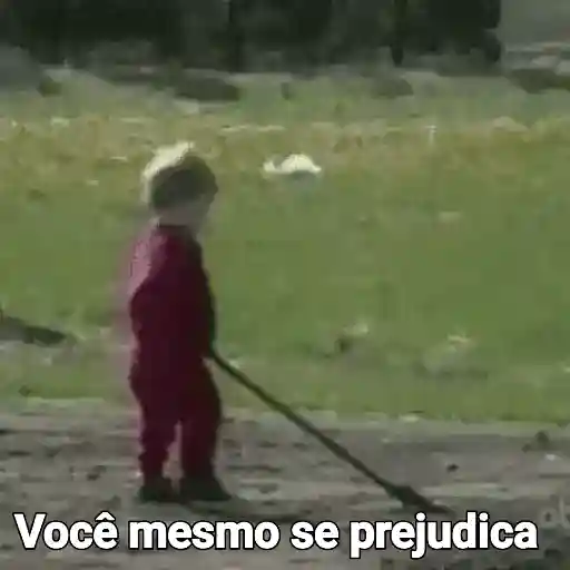 Figurinha: Você Mesmo Se Prejudica