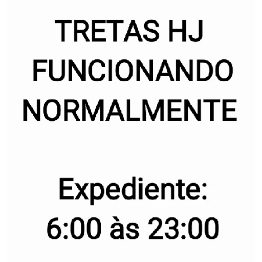 Figurinha: Tretas hj funcionando normalmente