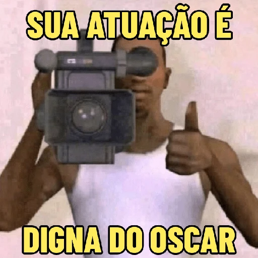 Figurinha: Atuação digna do Oscar