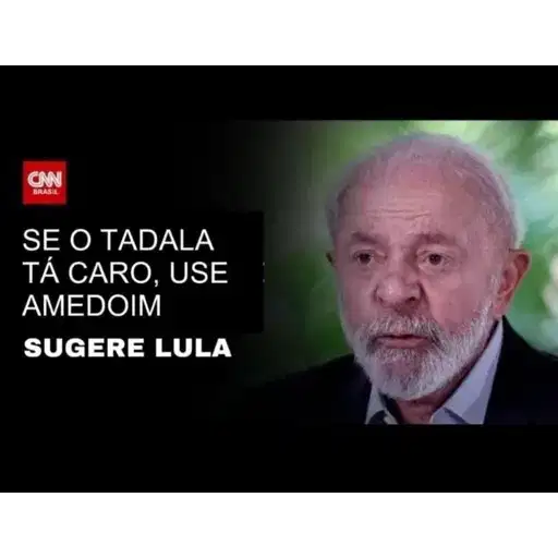 Figurinha: Lula sugere amendoim se
tadalá tiver car
