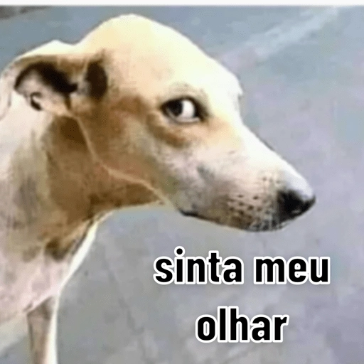 Figurinha: Sinta meu olhar