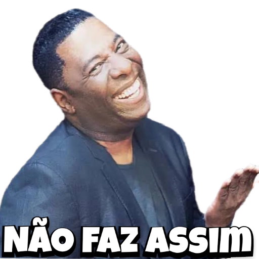Figurinha: Não faz assim