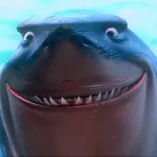 Figurinha: Tubarão Sorridente e Ameaçador