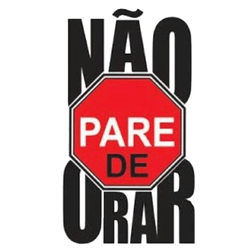 Figurinha: Não pare de orar