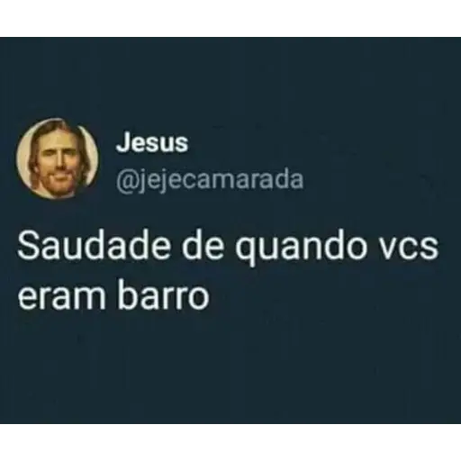 Figurinha: Jesus sente saudade do barro
