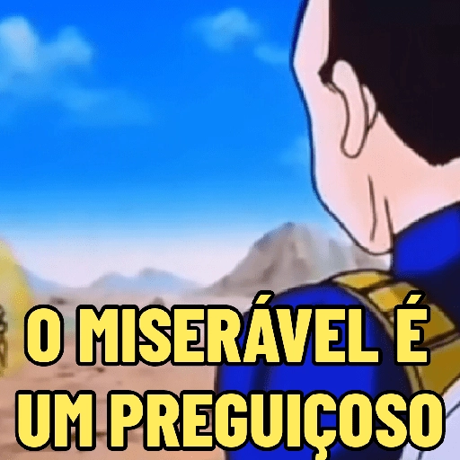 Figurinha: Vegeta: O Miserável é um Preguiçoso