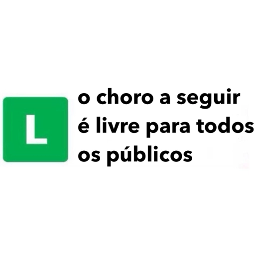 Figurinha: Livre para todos os públicos
