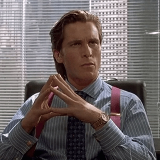 Figurinha: Patrick Bateman