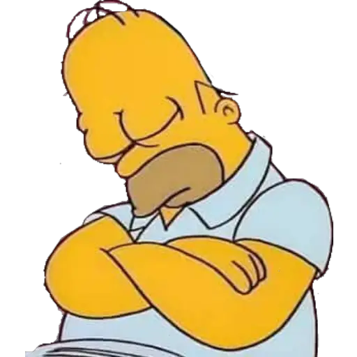 Sticker: Homer Simpson sleeping