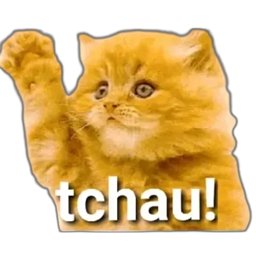 Figurinha: Gatinho diz tchau!