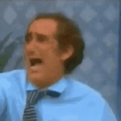 Figurinha: Homem chorando muito e cobrindo o rosto