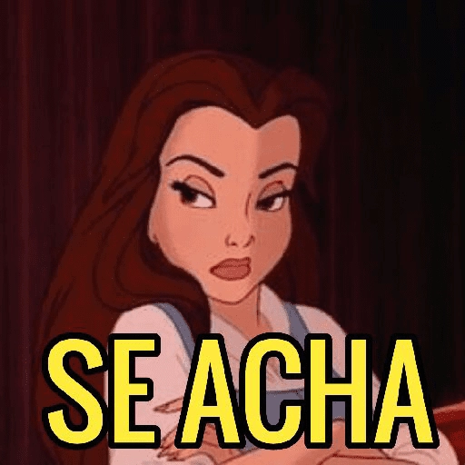 Figurinha: Belle se acha