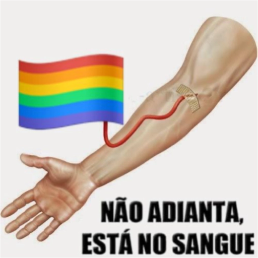 Figurinha: Não adianta, está no sangue
