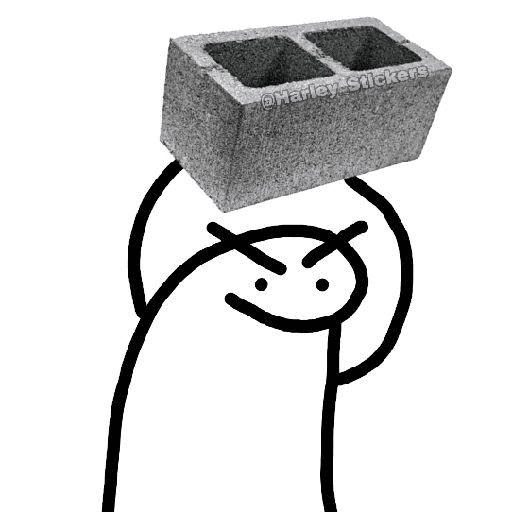 Figurinha: Flork com Bloco