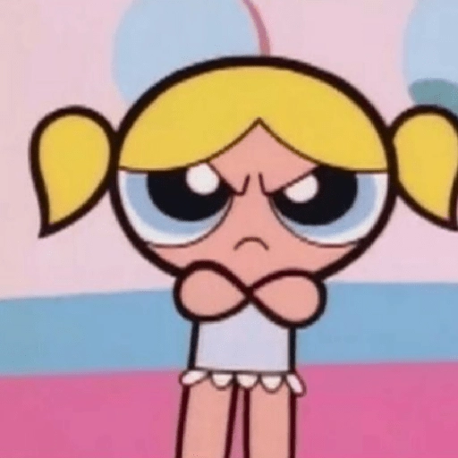 Figurinha: Bubbles zangada