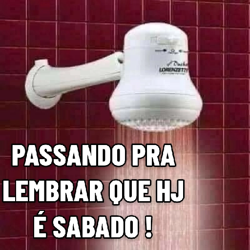 Figurinha: Chuveiro Lembrança de Sábado