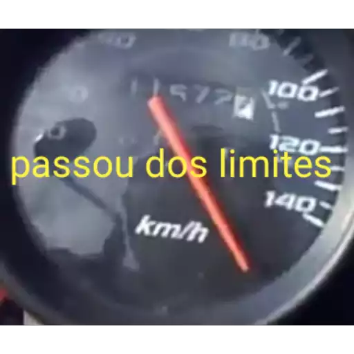 Figurinha: Velocidade passou dos limites
