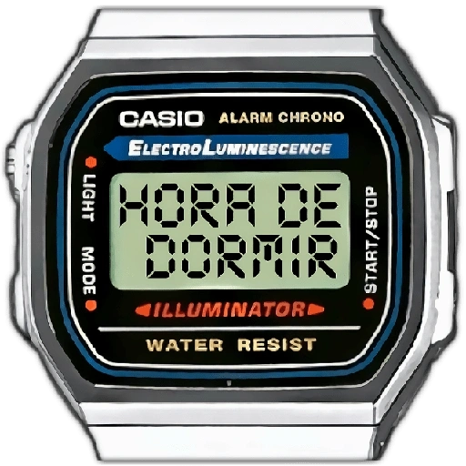 Figurinha: Relógio Casio "Hora de Dormir"