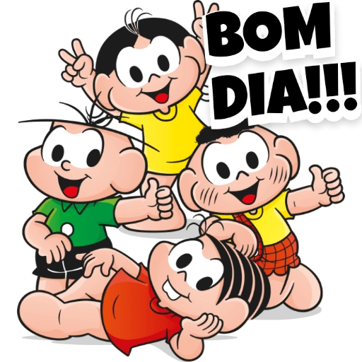 Figurinha: Turma da Mônica Bom Dia!