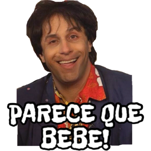Figurinha: Parece que bebe!