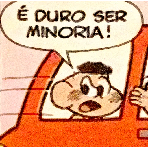 Figurinha: É duro ser minoria!