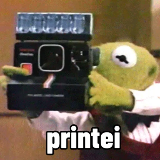 Figurinha: Kermit Fotógrafo
