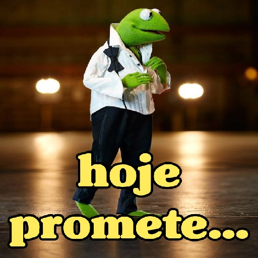 Figurinha: Kermit o sapo elegante