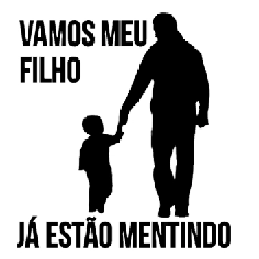 Figurinha: Vamos meu filho