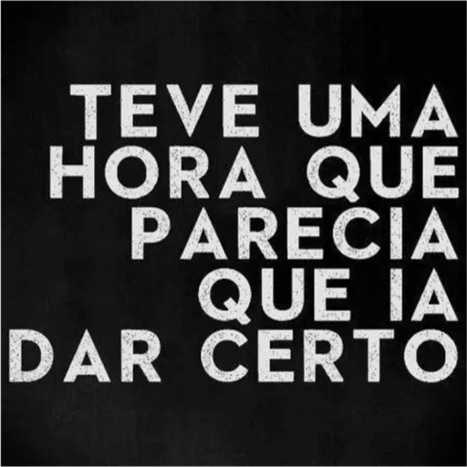Figurinha: Parecia que ia dar certo