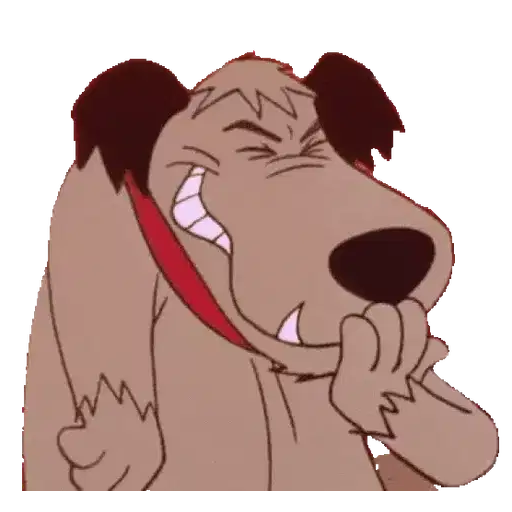 Figurinha: Cachorro Rindo