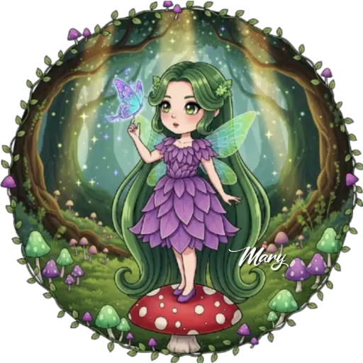 Figurinha: Fada no Bosque Encantado