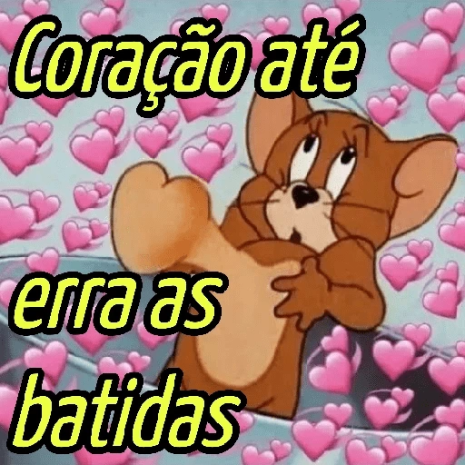Figurinha: Coração até erra as batidas
