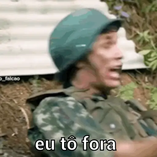 Figurinha: Soldado Eu Tô Fora