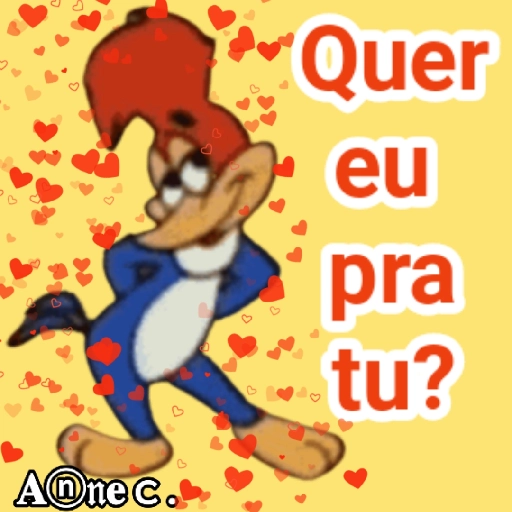 Figurinha: Pica-Pau: Quer eu pra tu?
