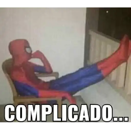 Figurinha: Homem-Aranha pensativo