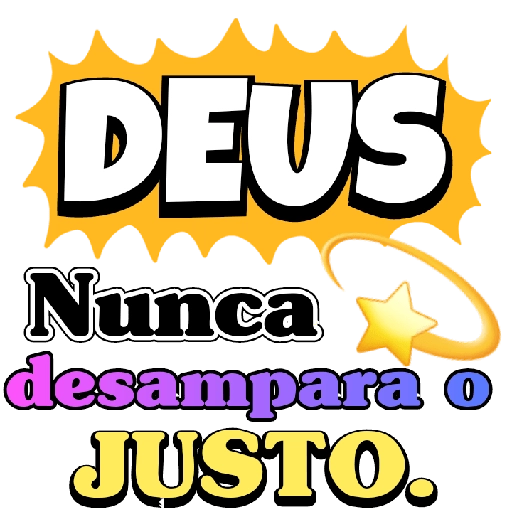 Figurinha: Deus nunca desampara o justo