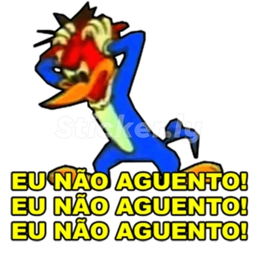 Figurinha: Pica-Pau desesperado